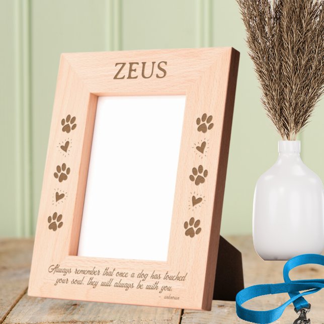 Dogs have touched your soul Pet natural Etched Frames (Creator Uploaded)