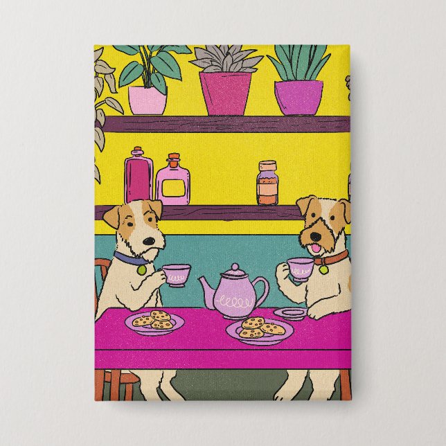 Dogs having afternoon tea (Front)