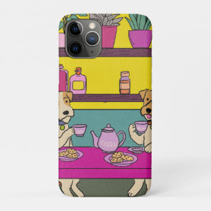 Dogs having afternoon tea Case-Mate iPhone case