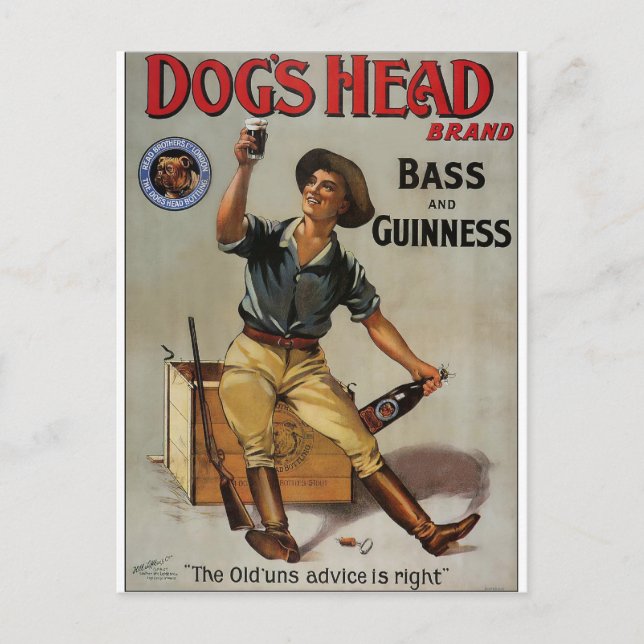 Dog's Head Brand Postcard (Front)