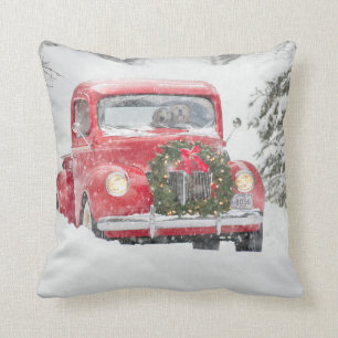 Dogs in a Truck Cushion