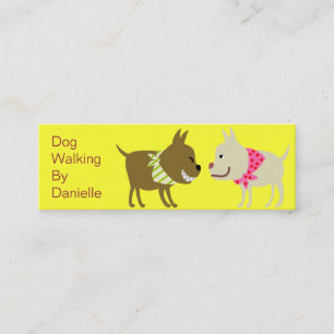 Dogs in Bandanna- Pet Care Business Mini Business Card