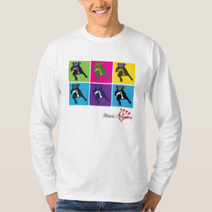 Dogs in Blocks of Colour on a Light Coloured T-shi T-Shirt