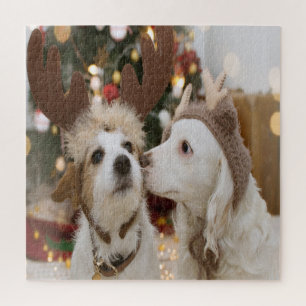Dogs In Love Holiday Jigsaw Puzzle