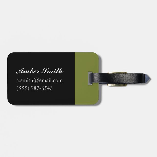 Dogs in May Luggage Tag (Back Horizontal)