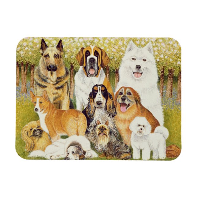 Dogs in May Magnet (Horizontal)