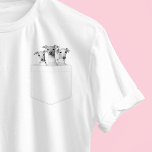 Dogs In Pocket   Custom Pet Photo Meeko The Iggy T-Shirt