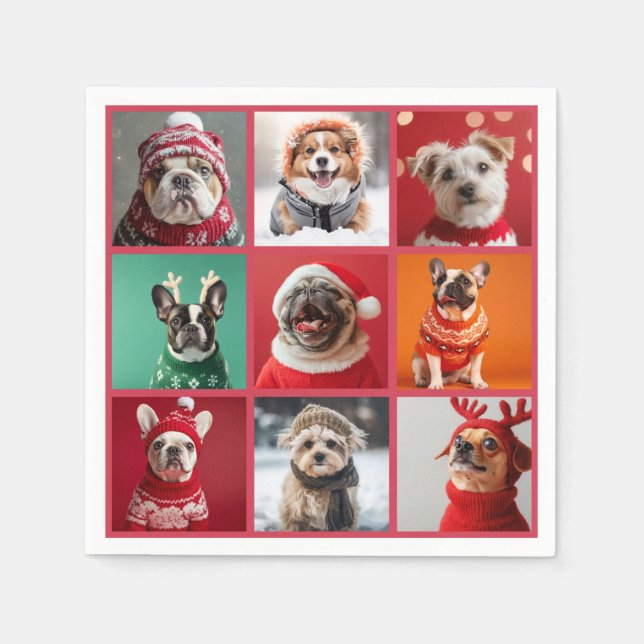 Dogs in Sweaters Napkins (Front)