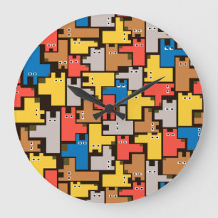 Dogs Large Clock