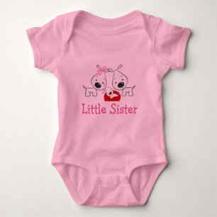 Dogs Little Sister Baby Bodysuit