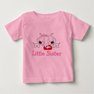 Dogs Little Sister Baby T-Shirt