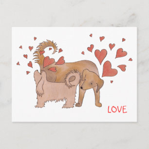 Dogs' Love Postcard