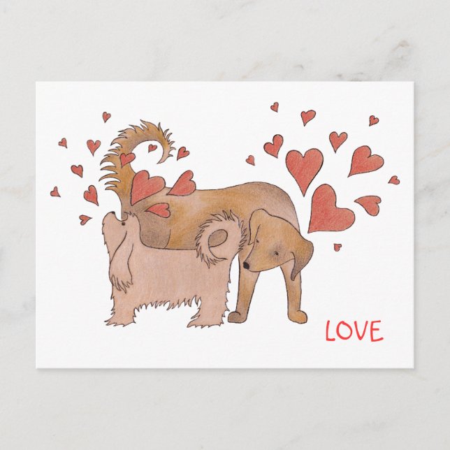 Dogs' Love Postcard (Front)