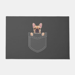 Dogs Lovers   French Bulldog In My Pocket Apparel Doormat