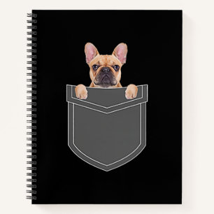 Dogs Lovers French Bulldog In My Pocket Apparel Notebook