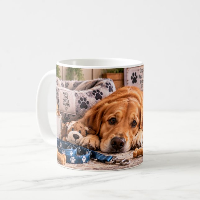 Dogs Make Life Better Mug (Front Left)