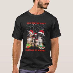 Dogs Make Me Happy Humans Make My Head Hurt T-Shirt