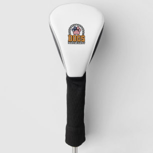Dogs Make Me Happy Patriotic Paw Vintage Shirt Des Golf Head Cover