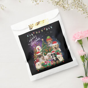 Dogs Merry Christmas Light Favour Bags