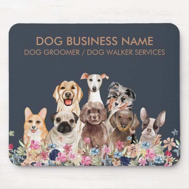 Dogs Modern Mouse Pad (Front)