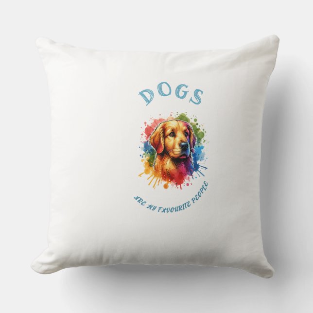 Dogs motif cushion (Front)
