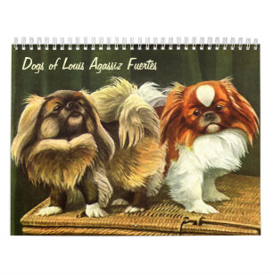 Dogs of Louis Agassiz Fuertes Calendar