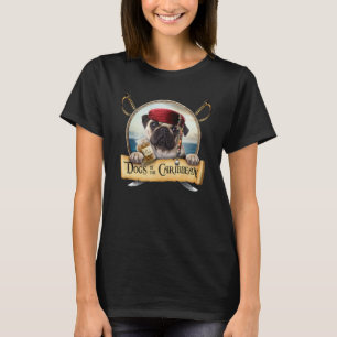 Dogs Of The Caribbean Cute Pug Pirate Christmas T-Shirt