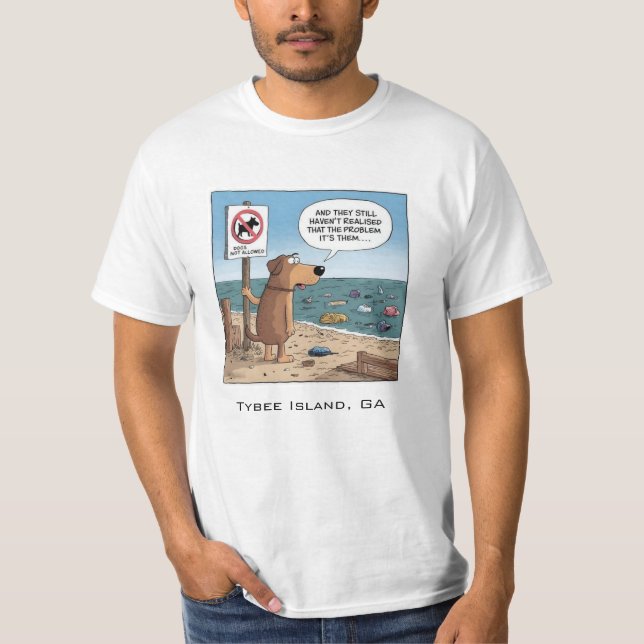 Dogs on the beach T-Shirt (Front)