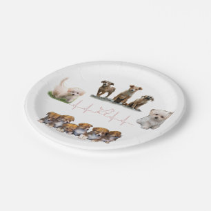 Dogs package, Funny Dogs package Paper Plate