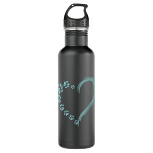 Dogs Paw Print Heart Dog Mum 710 Ml Water Bottle