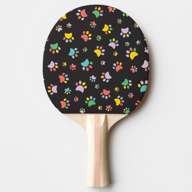 Dogs paws Door Mat Ping Pong Paddle (Front)