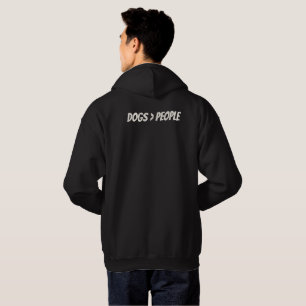 'Dogs > People' Father's Day Birthday Funny Gift Hoodie