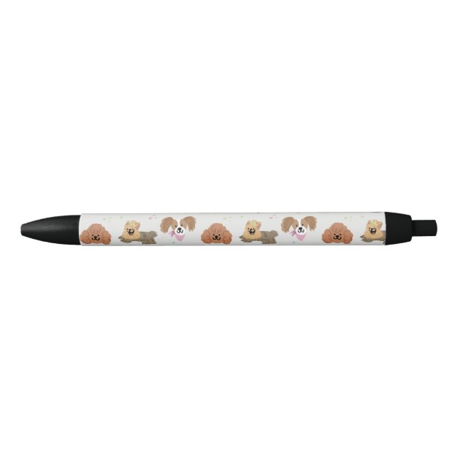 Dogs Pets Kids  Black Ink Pen (Front)