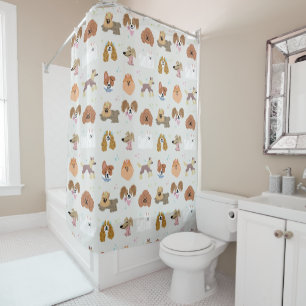 Dogs Pets Kids Shower Curtain