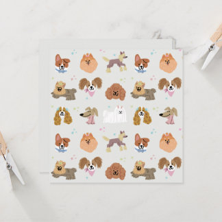 Dogs Pets Kids Stationery Card