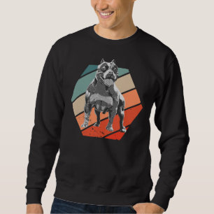 Dogs Pitbull Pitti Retro Staffordshire Terrier Sweatshirt