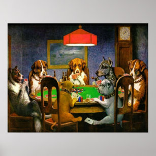 DOGS PLAYING POKER A Friend in Need Cassius Marc Poster