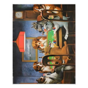 Dogs Playing Poker by Cassius Marcellus Coolidge's Photo Print