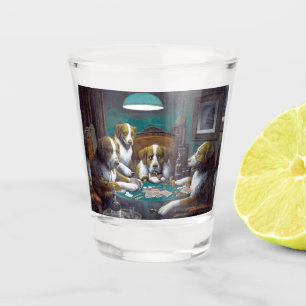 Dogs Playing Poker Cassius Marcellus Coolidge 1894 Shot Glass