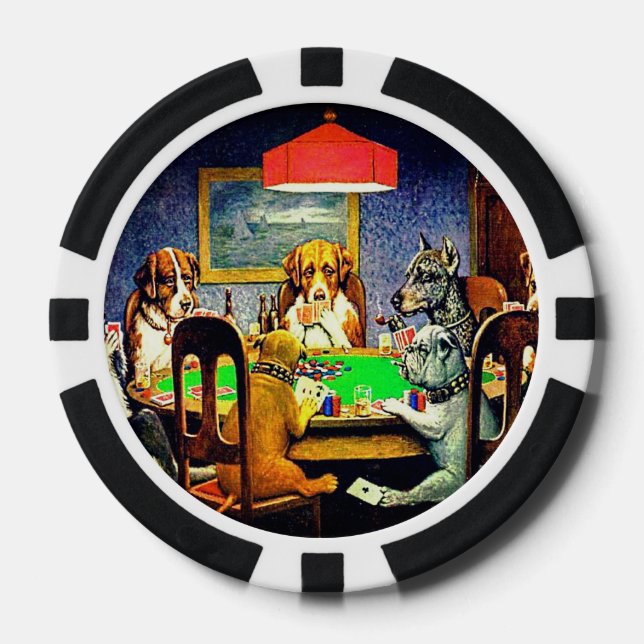 Dogs Playing Poker Chips (Front)