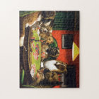 Dogs playing poker - funny dogs -dog art