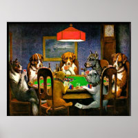 Dogs Playing Poker