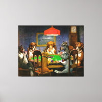 Dogs Playing Poker Wall Art