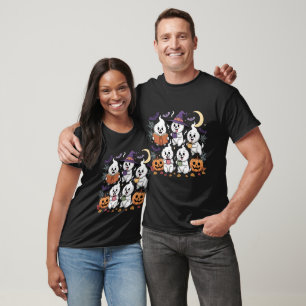Dogs Reading Book Halloween Coffee Lovers T-Shirt