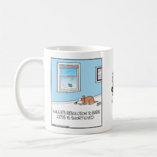 Dog's resolution to bark less is short-lived coffee mug