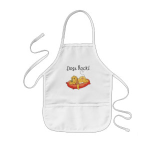 Dogs Rock Tshirts and Gifts Kids Apron