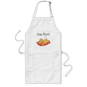 Dogs Rock Tshirts and Gifts Long Apron