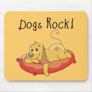 Dogs Rock Tshirts and Gifts Mouse Pad