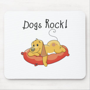 Dogs Rock Tshirts and Gifts Mouse Pad