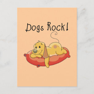 Dogs Rock Tshirts and Gifts Postcard